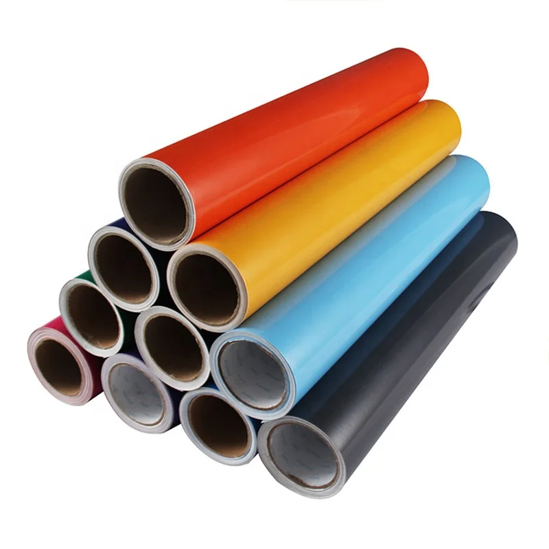Color Cutting Vinyl Rolls Inkjet Media Self Adhesive Vinyl Plotter Vinyl Sticker Poster