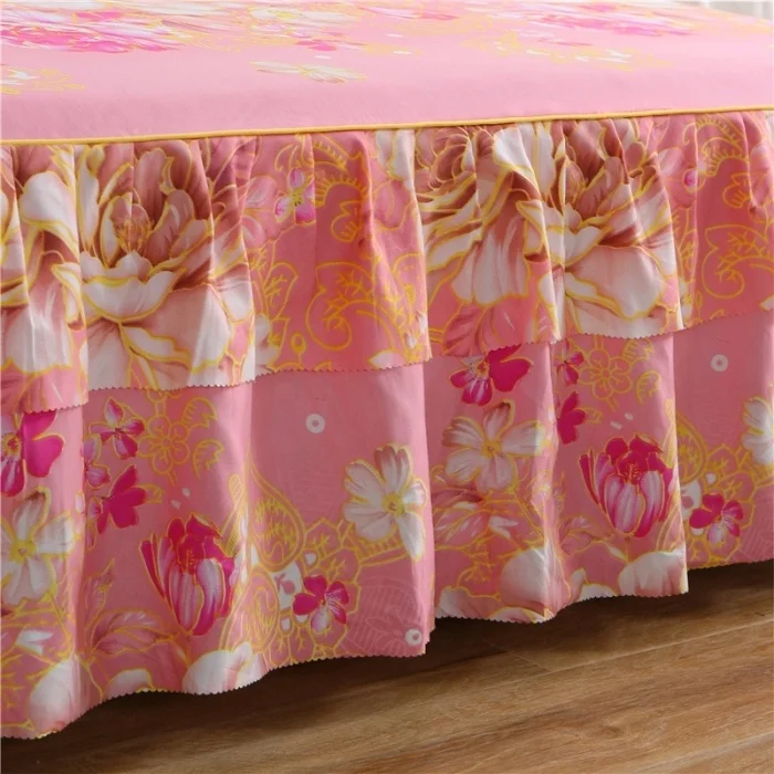 New Bunk Print bedding bedspread duvet cover 4 pcs bed skirt