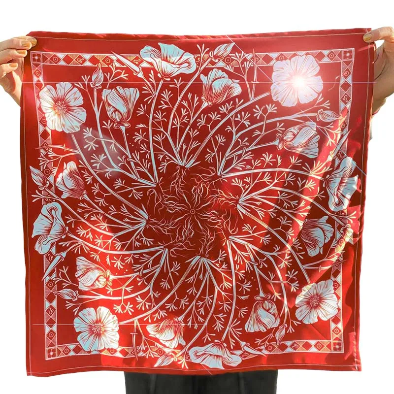 custom silk bandana printed classic logo cotton custom bandana scarf design multifunctional colourful ethnic bandanas for men