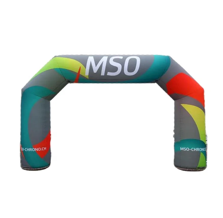Aero 2022 White hot sale  Customized inflatable arch gate finish line start line for race inflatable angle arch