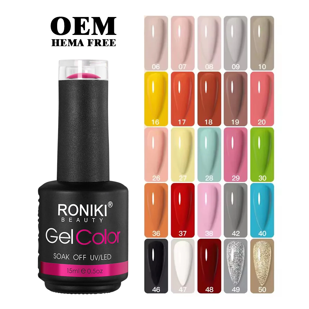 RONIKI private label нетоксичные продукты для ногтей оптовая продажа акриловый Гель-лак