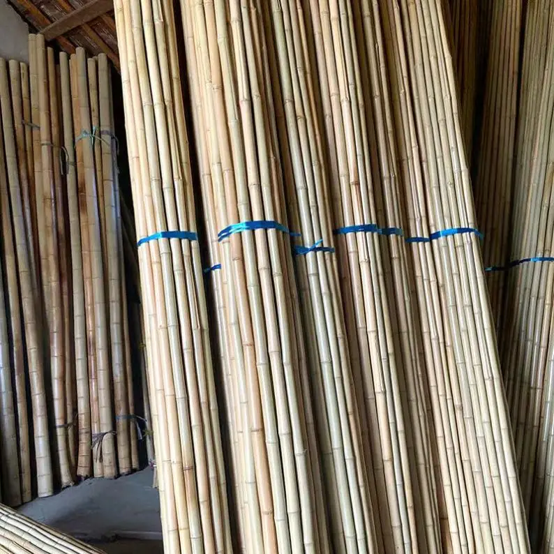 Natural Yellow Factory Price Round Bamboo Buildings Construct Green Bamboo Pole