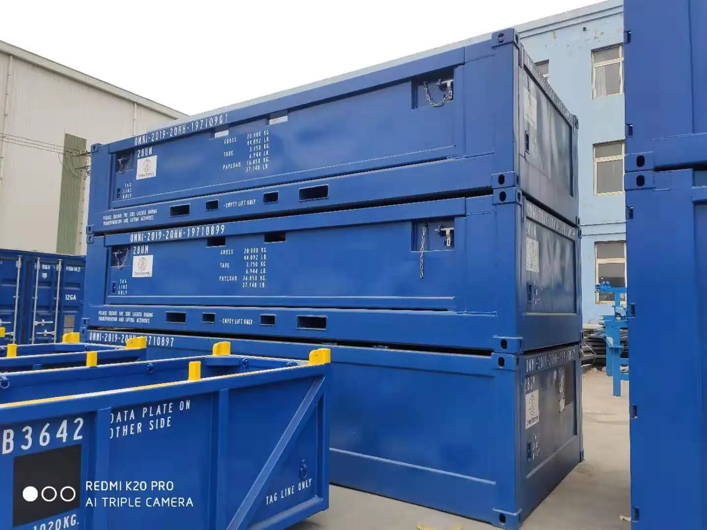 DNV 2 7-1 5 футов/8 футов/10 футов контейнер для буровых отходов резки на открытом