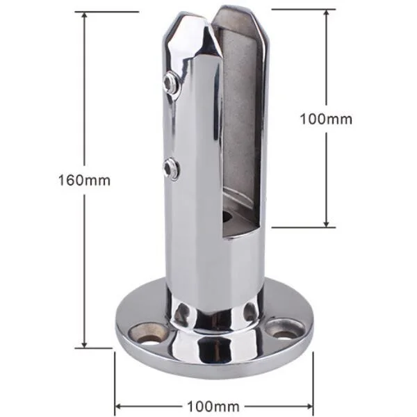 GK frameless balustrade round stainless steel glass pool fence spigot adjustable face spigot