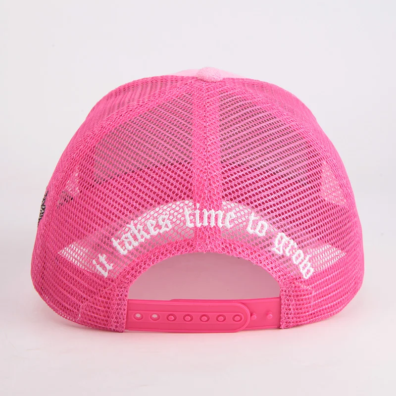High Quality Wholesale 5 Panel angel Printed logo Men Women Sports cap Mesh Embroidery Custom Logo Trucker Hat