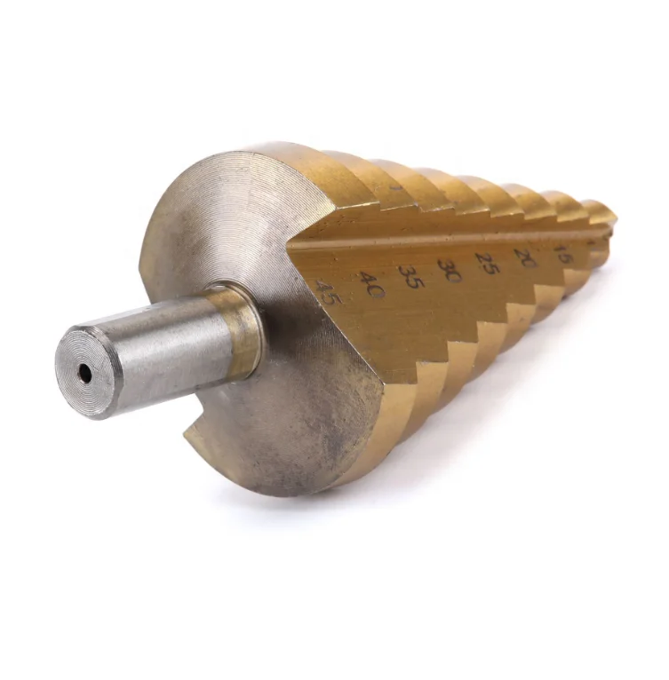 4-39mm pagoda drill with triangular shank straight groove reaming step drill bit