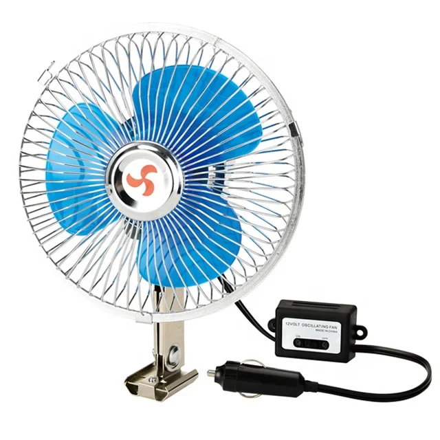Hot Sales Universal Electric 6 Inch 12V  Cooling Fan Car Oscillating Fan