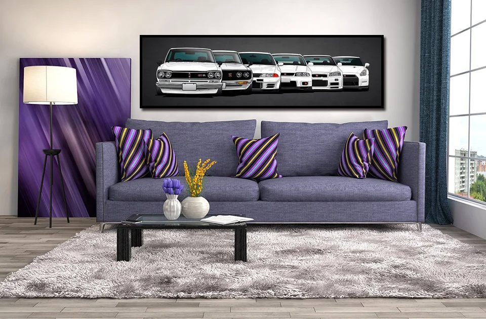 Modern  Car Pictures Bedside Home Decorative Wall Art  car canvas print painting