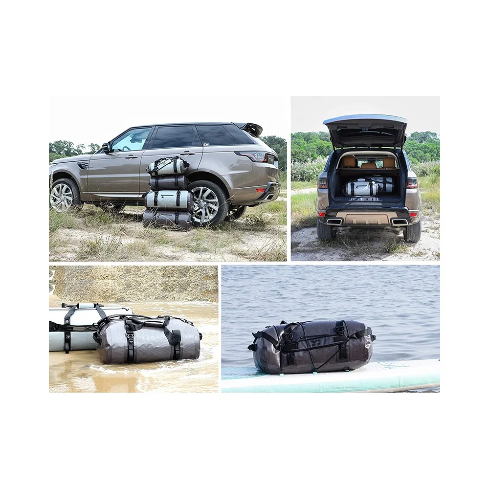 Tank Motorbike Duffle Rear Bag Motorcycle Dry Saddle Duffel Tail Bag for Motorcycle Custom 40L/80L Durable Roll Top Waterproof