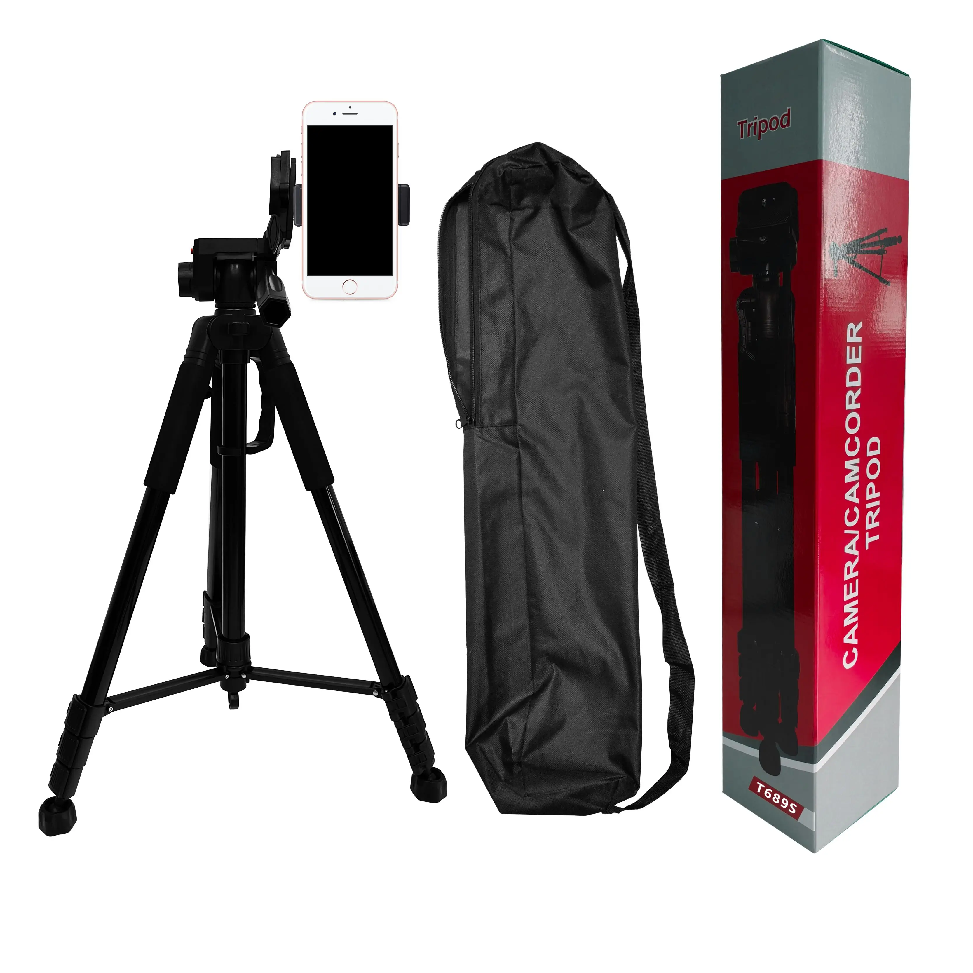 200CM Video Tripod Heavy Duty Tripod with 360 Degree Fluid Head and Quick Release Plate for DSLR Camcorder