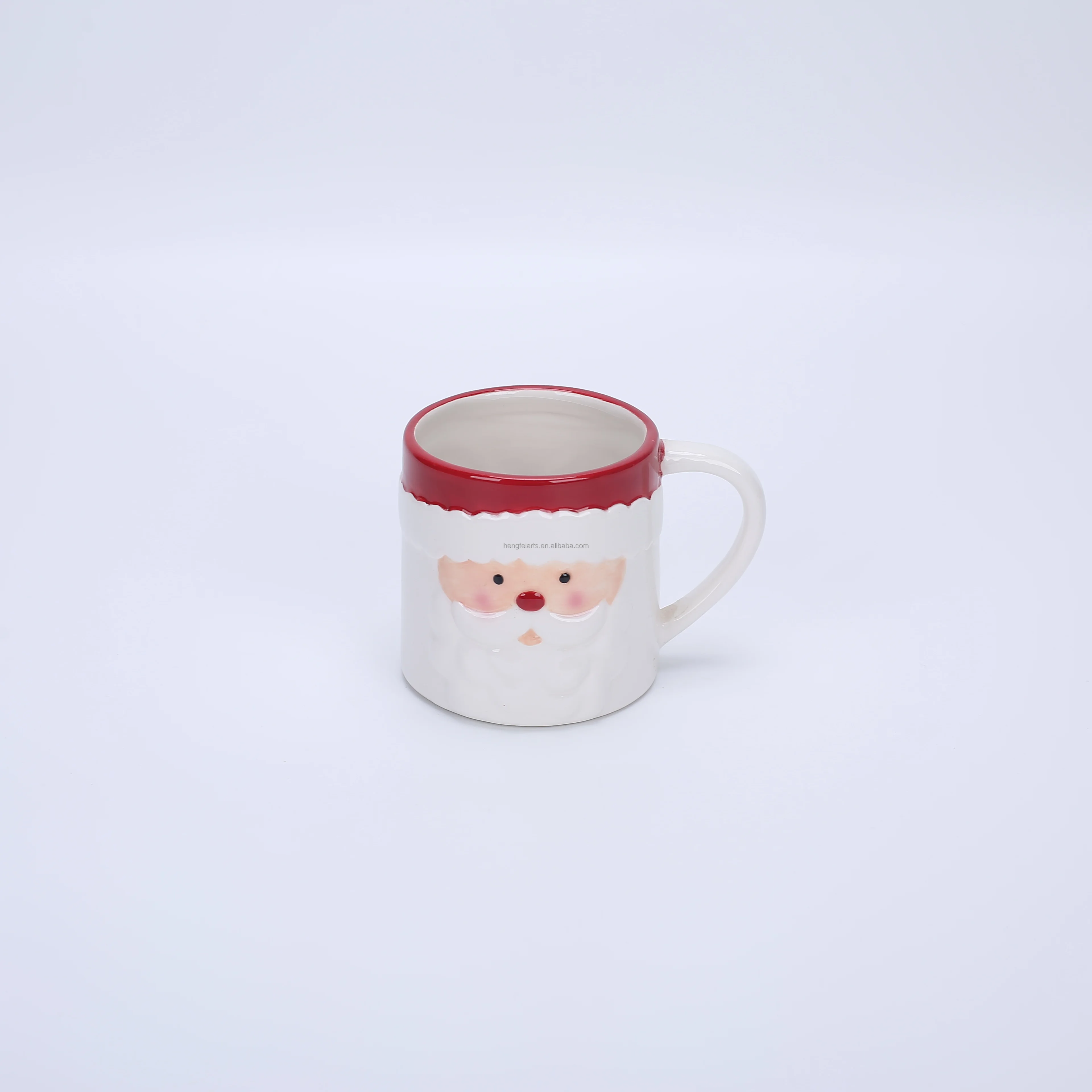 ceramic christmas day mug ceramic coffee cup with cat shape 3D animal mug