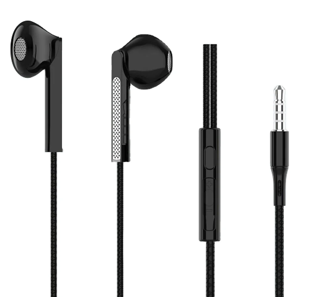 MODORWY Wired Macron color wired earphone with mic 3.5mm Jack mobile earphone cable earbuds