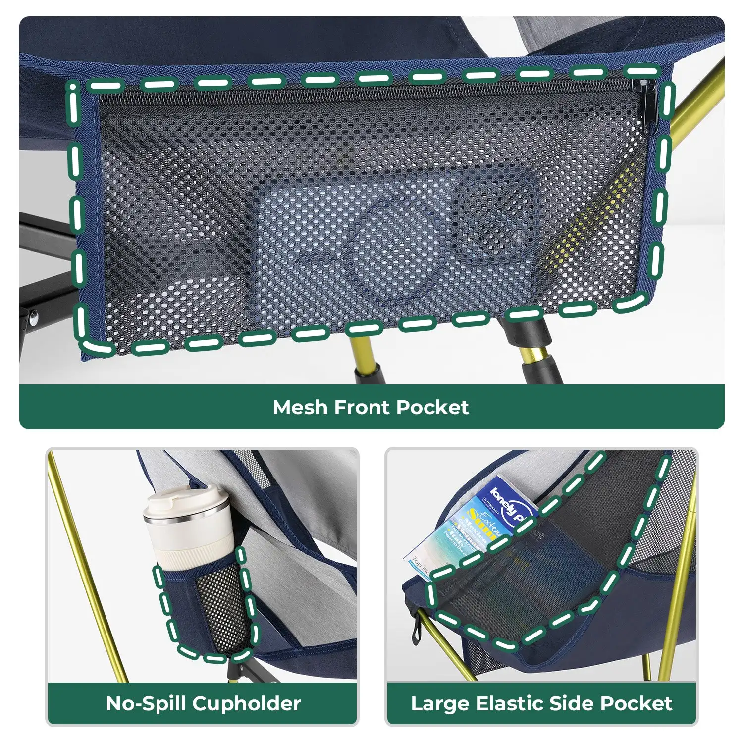 Logo Custom Factory Wholesale Garden Lightweight Aluminum Oxford Heavy Duty Foldable Traveling Camping Chair