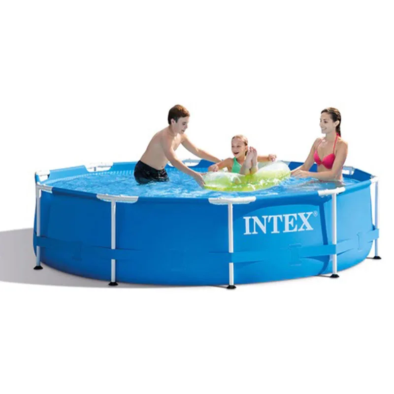  Бассейн с металлической рамой Intex 28200 10X30 дюймов семейный Круглый со стальной