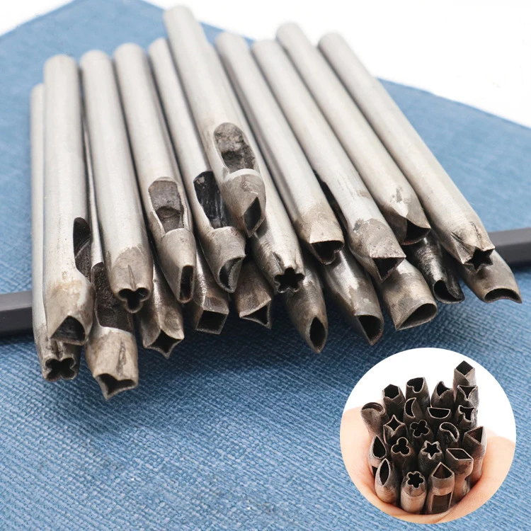 Leather Tools 8mm hollow metal punch DIY Craft Leather Working Tools Metal Construction Leather Craft Tools
