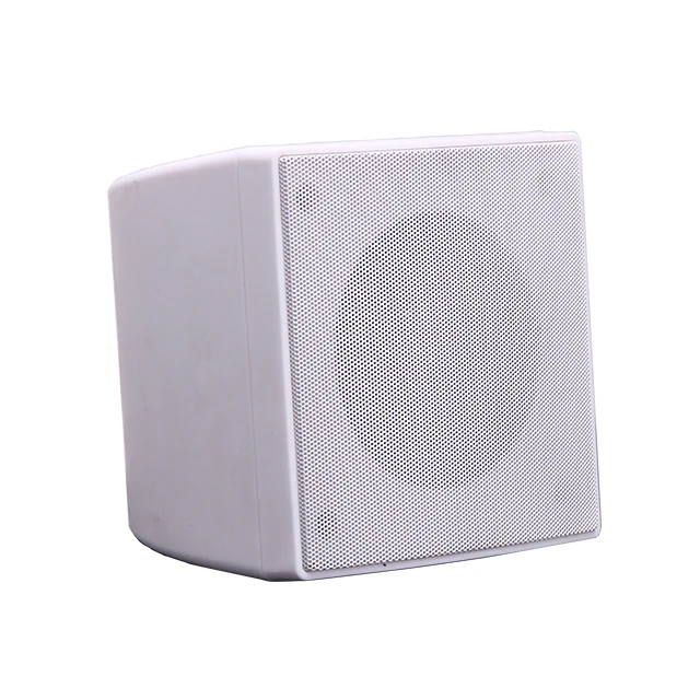 ABS 2 way hi-fidelity 20W 40W 100V 16ohm 4 inch Small Mini Coaxial Wall Mount Speaker with Bracket for coffee shop hotel home
