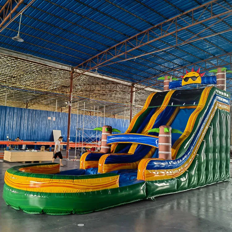 Hot Sale Used Water Kids Swimming With Giant Inflatable Pool Slide For Adult