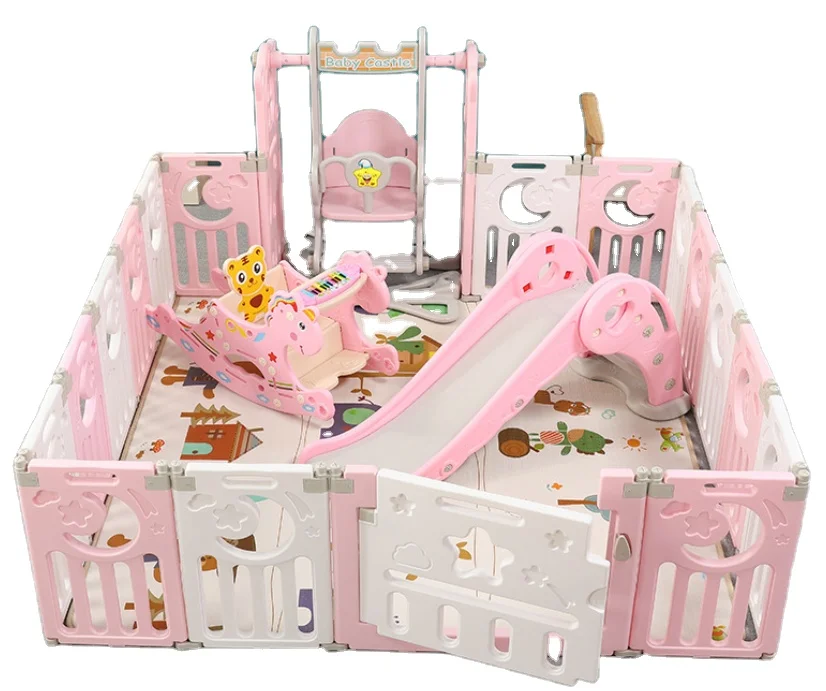 Лидер продаж 2021, детский манеж для дома, Многофункциональный складной защитный забор для малышей