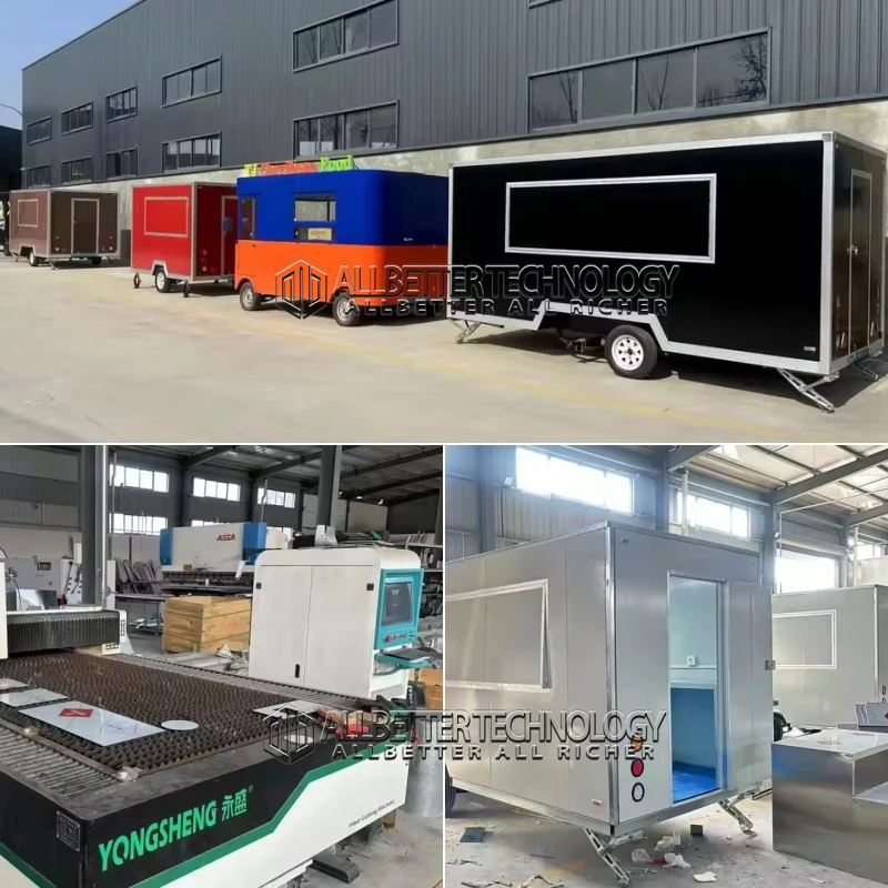 Factory Fast Airstream Mobile Coffee Usa Pizza Mobile Catering Chinese Bbq Food Trailer With Full Kitchen Equipments