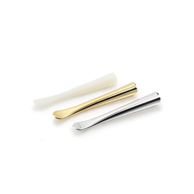 Customized Small Metal Spatula Face Cream Mixing Spoon Cosmetic Spatulas