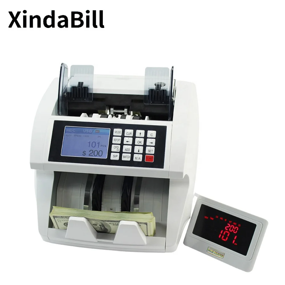 RTS Mix Value CIS Money Counter Cheaper & New Design Multi Banknote Cash Bill Counting Detecting Machine with TFT Display