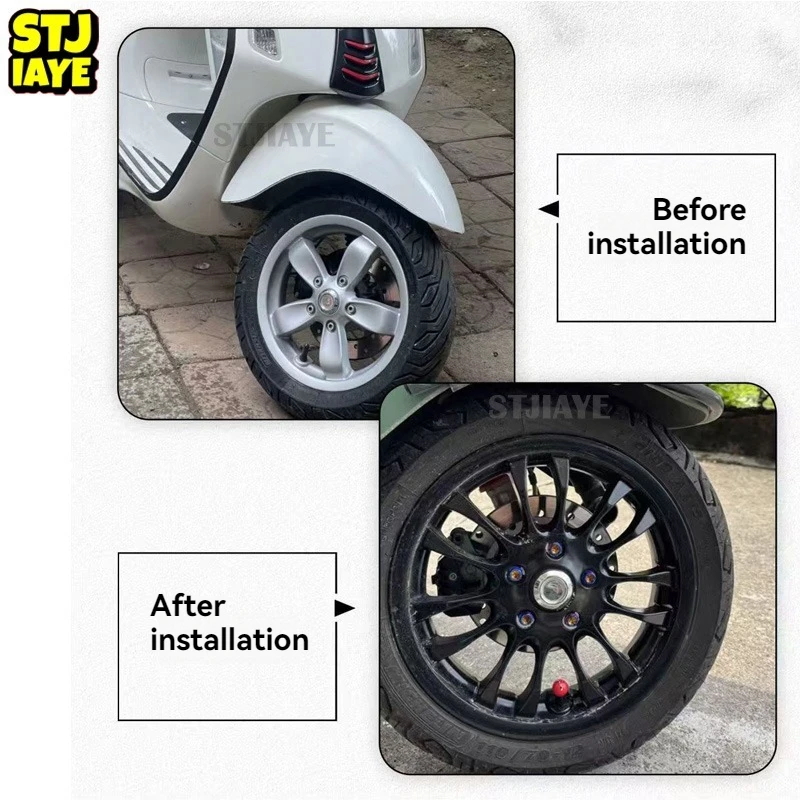 Подходит для toVespa sprint GTS GTV refeits переднее колесо из алюминиевого сплава Крышка Ступицы Колеса Винт декоративный колпачок