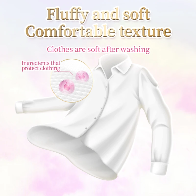 OEM High Quality Laundry Pod Water Soluble Lasting Smell Liquid Laundry Detergent Capsules 3 cavity laundry beads