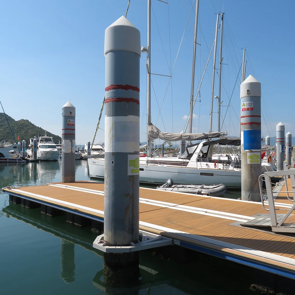 Floating Docks Yacht Lake Floating Pontoon Marine Aluminum Yacht Wharf Jetty Decking Berth Dock Floating Bridges