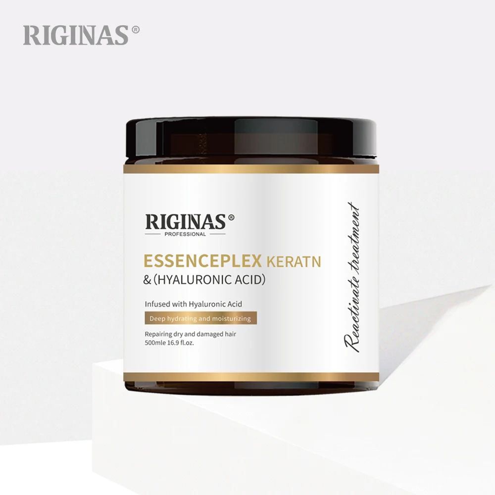 Riginas Organic hyaluronic acid  and Keratin Hair Treatment Formaldehyde Free Keratin Smoothing Treatment