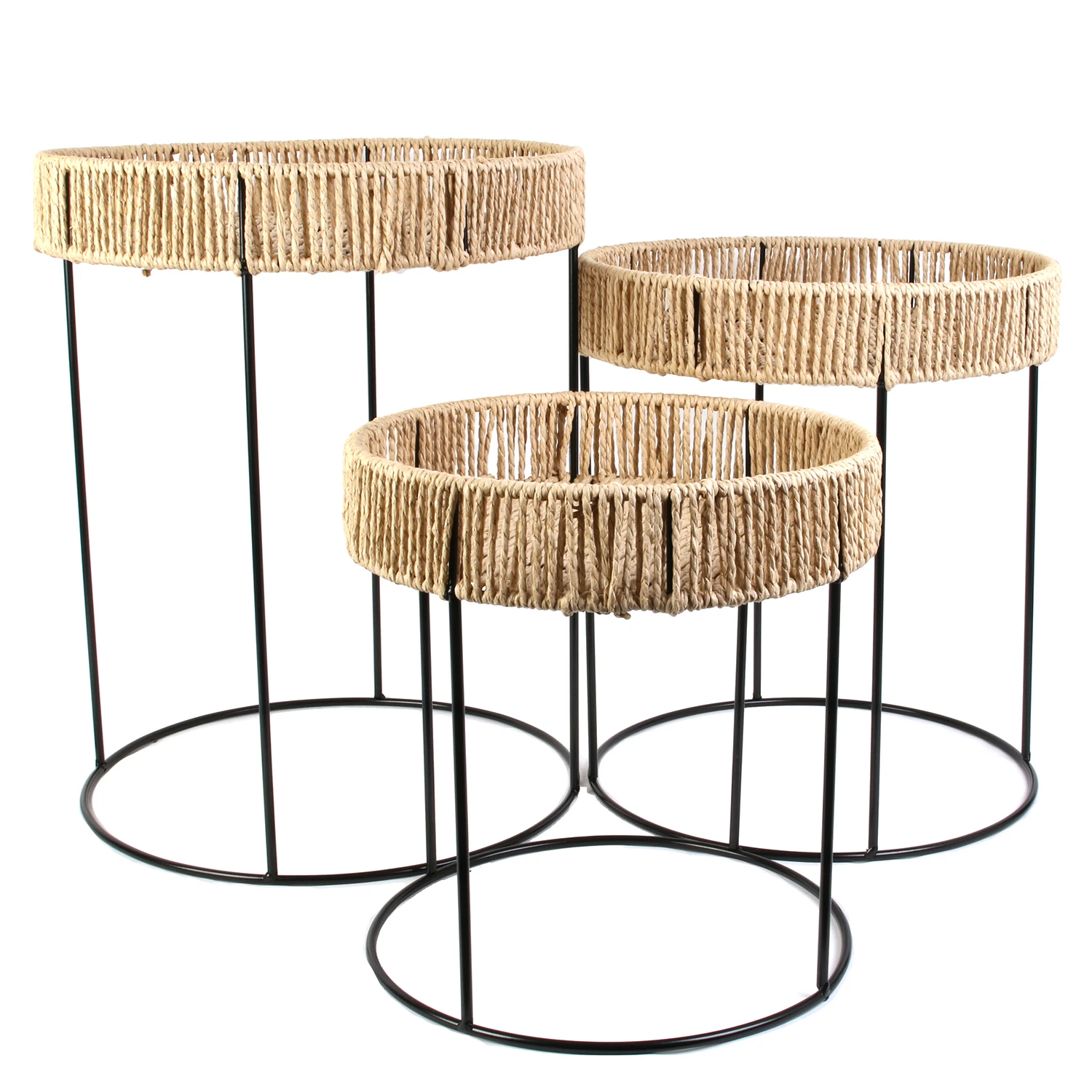 Stackable Metal Paper Nature 3 Pcs Home Furniture Coffee Table Modern Coffee Table Living Room Design Coffee Tables