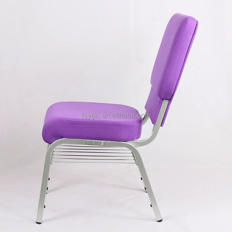 Cheap stackable  church chairs Fabric Upholstered pulpit chairs for church