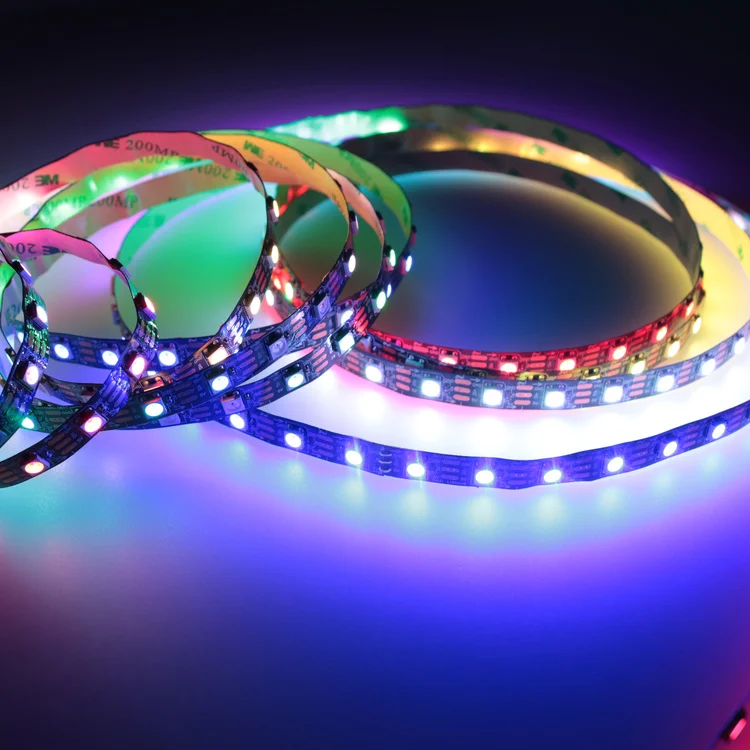 5V WS2812 WS2812B 2812b SK6812 60Leds SMD 5050 RGB Digital Addressable Pixel Led Flexible Strip