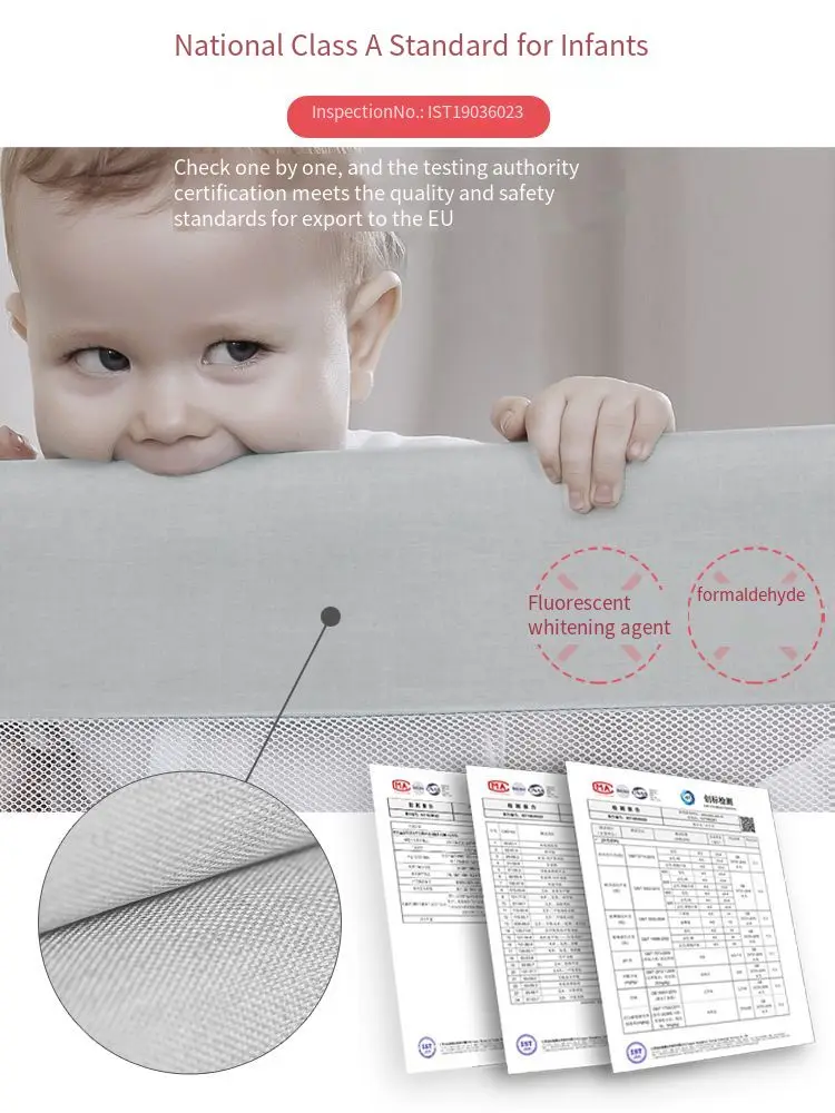 Барьер для кровати, регулируемая высота, детская кровать с защитой от падения, Детская большая прикроватная кровать для малышей