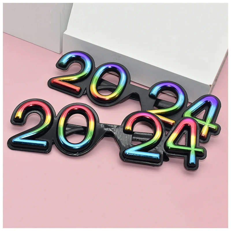 2024 Digital Glasses cross-border Glasses New Year Decoration Christmas Party Funny Sunglasses