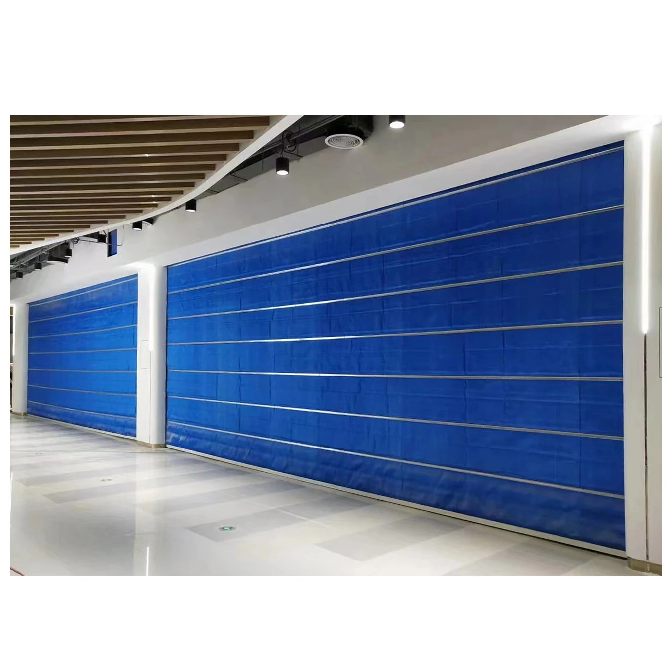 2024 High Performance Fire Curtain Rolling Shutter Door 6 Hours Inorganic Fabric Smoke Curtain Roller Door for Park Garages
