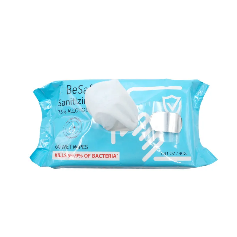 high quality non-woven disposable hand sanitizing wet wipes