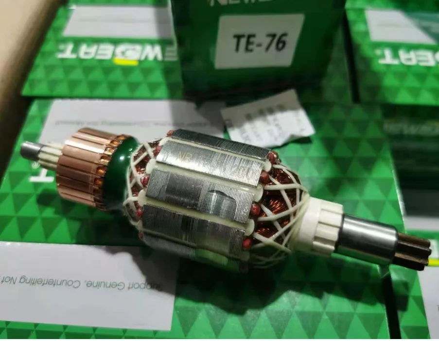 full copper wire High Quality armature motor rotor spare parts  for TE-76 TE76  for power tools factory price manufacturer