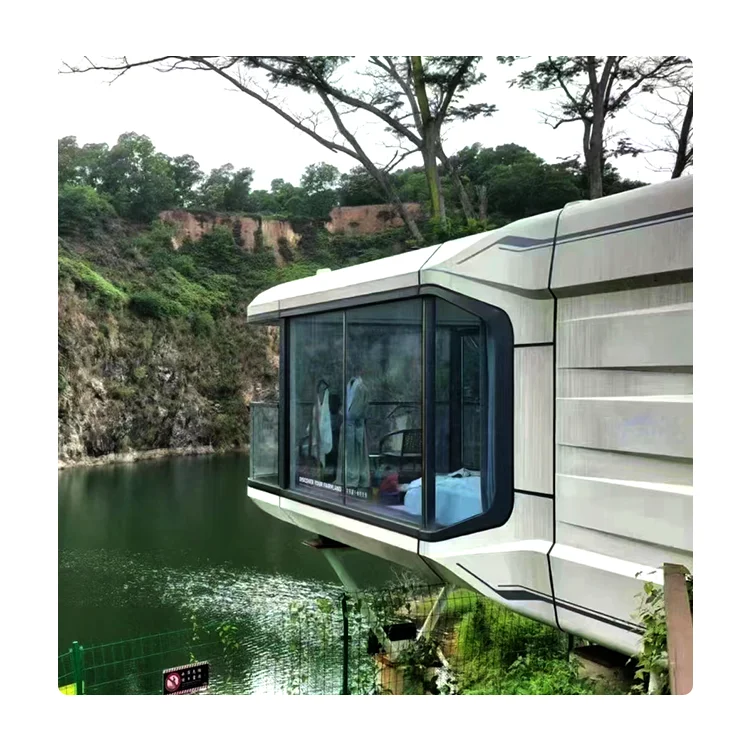 Prefab Container House Flat Pack Modular Steel Office or Tiny Garden Office Pod for Hotels