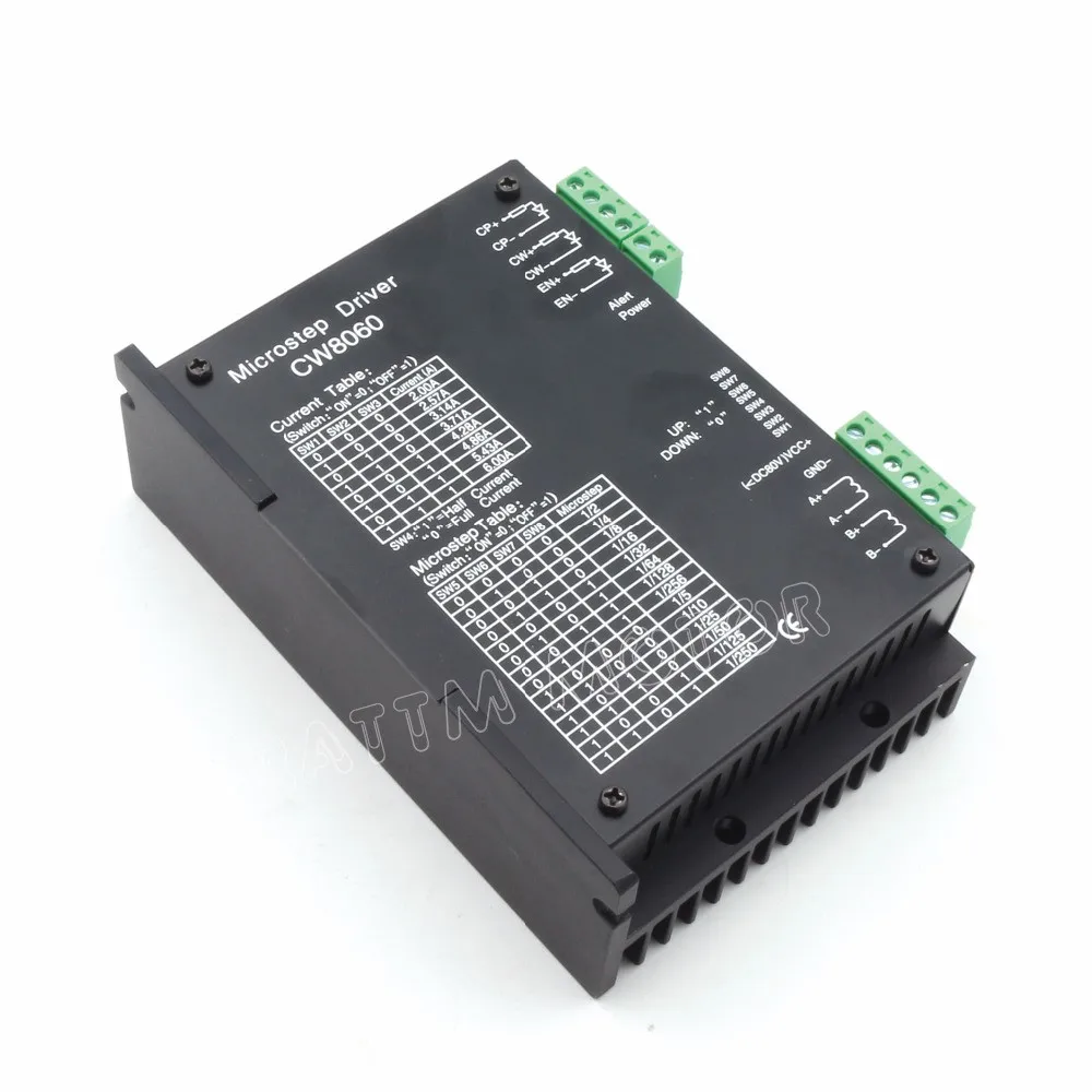 
80V DC 6A 256 Microstep CW8060 Stepper Motor Driver for CNC Router Mill or Stepper motor 