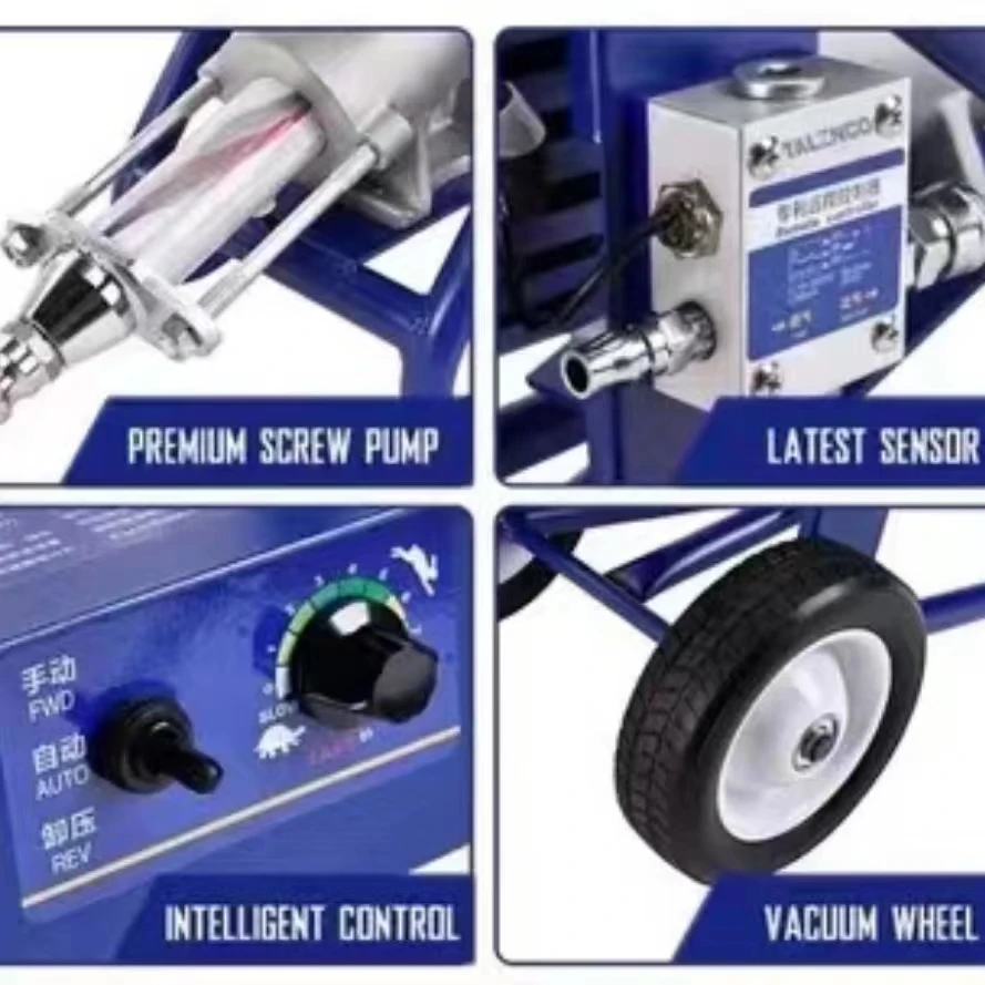 Real stone paint spraying texture spraying machine for sale