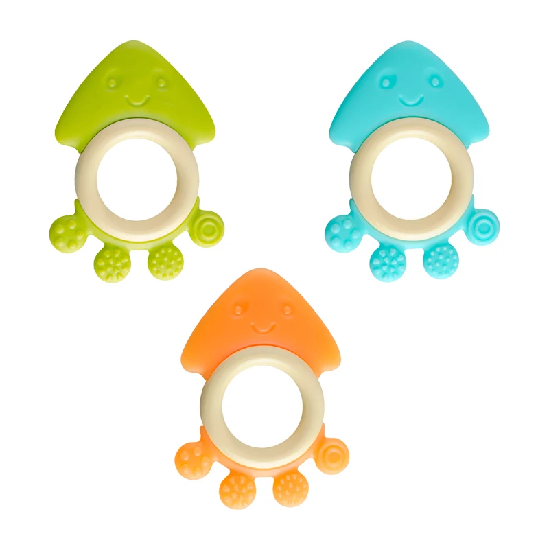 Wholesale Cartoon Shape Food Grade BPA Free Silicone Baby Teether