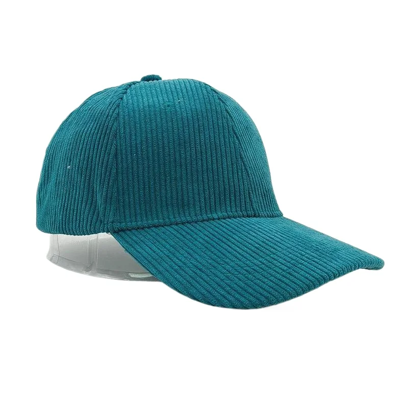 New arriving custom color logo khaki orange lavender structured untructured 6 panel dad hat corduroy strap hat