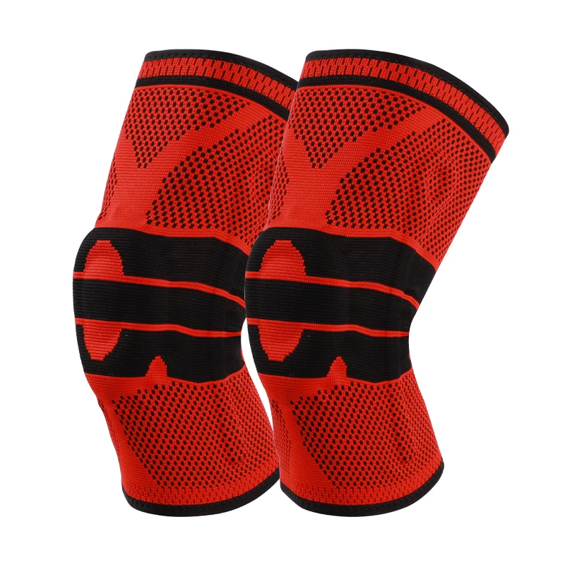 Runyi 2 Pack Compression Knee Braces Knitted Knee Support for ACL & Arthritis Pain Relief