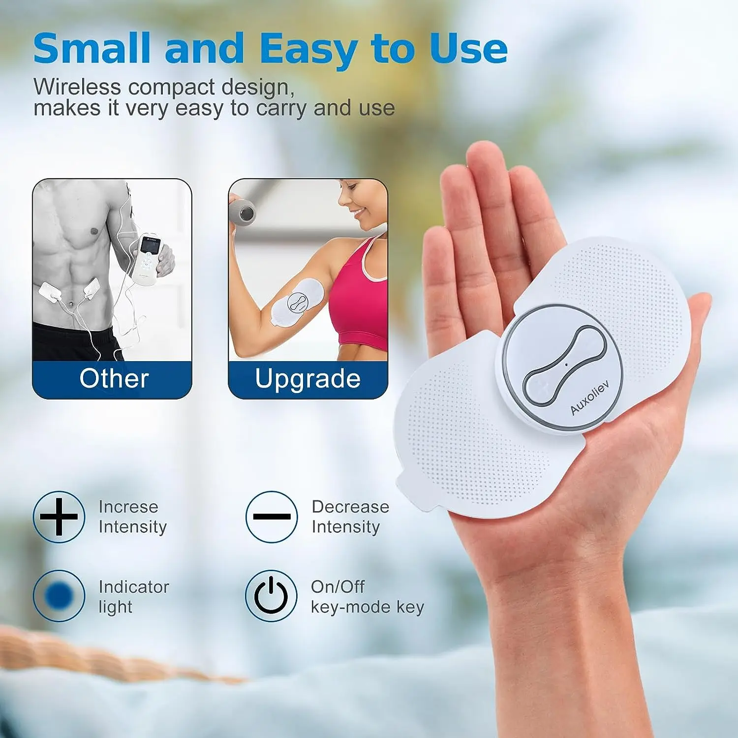 Fashion Version Portable intellect Electric Electro Tens Ems Abs Therapy Stimulator Machine Abdominal Muscle Stimulation