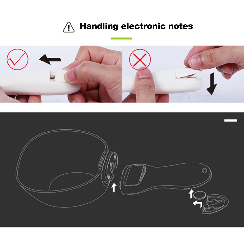 Цифровая портативная Съемная ложка для кормления собак Divtop, кухонные весы для еды домашних животных, электронная пластиковая мерная ложка