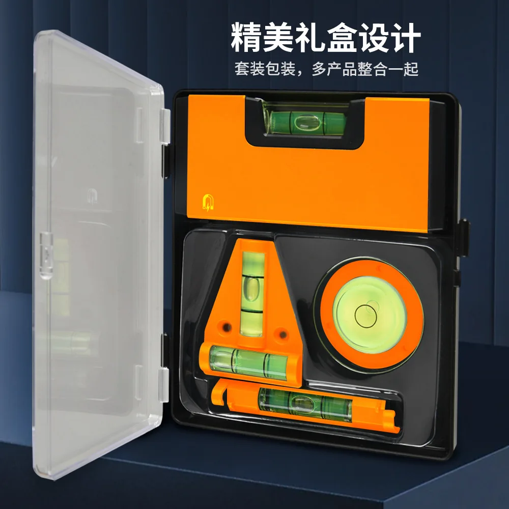 portable level ruler aluminum alloy mini level ruler universal bubble woodworking ruler tools