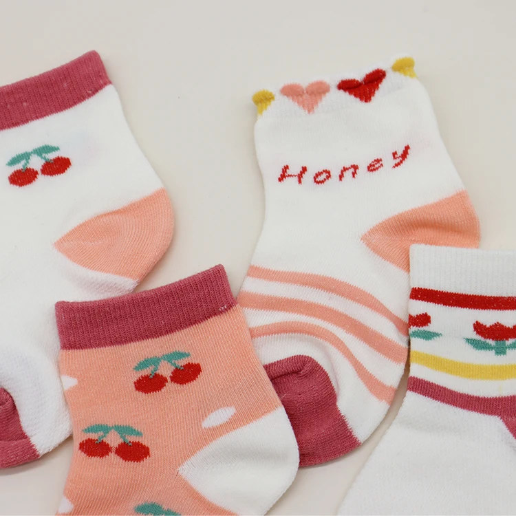 Wholesale Cheapest Cotton Baby Socks Sweet Floral Bow Hair Band Summer Baby Socks Set