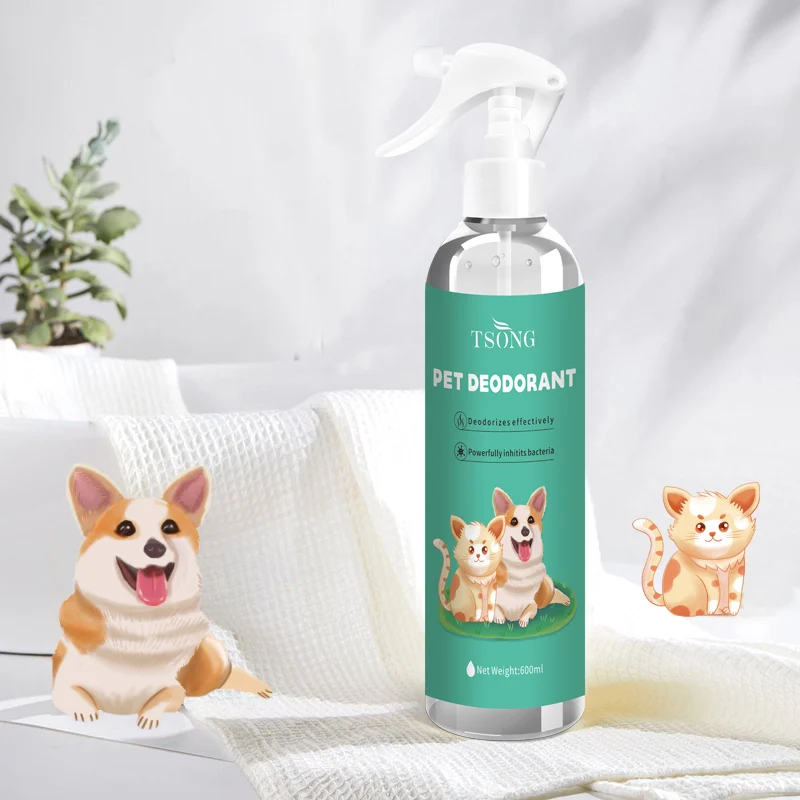 Средство для удаления запахов и пятен Tsong, дезодорирующий спрей для собак и кошек