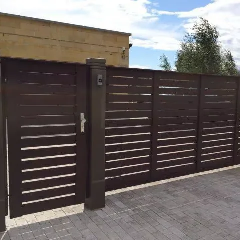 Automatic Manual Swing Fence Gate Driveway Smart System Lock Aluminum Stainless Steel Waterproof Finished Surface Other Doors