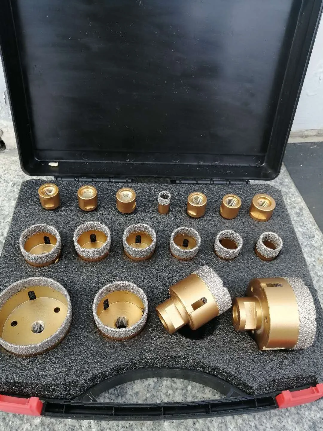 Top seller M14  Wax  granite ceramic tile dry drill diamond coated vacuum brazed core bit power tools